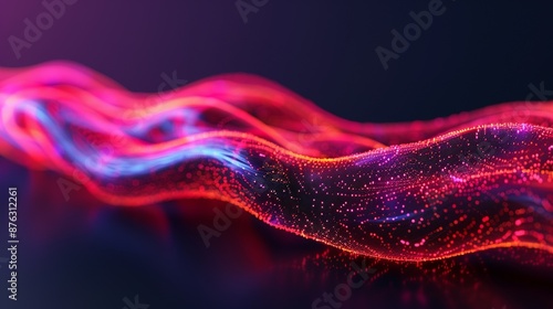 Dive into the world of physics with abstract compositions showcasing electron behavior, digital aesthetics, and electric energy dynamics. Clean and Clear Color, Realistic Photo, , Minimalism,