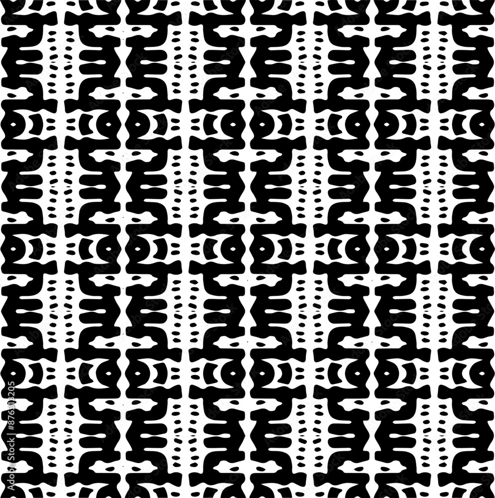 White background with black pattern. Seamless texture for fashion, textile design, on wall paper, wrapping paper, fabrics and home decor. Simple repeat pattern. White background with black pattern. Seamless texture for fashion, textile design, on wall paper, wrapping paper, fabrics and home decor. Simple repeat pattern.