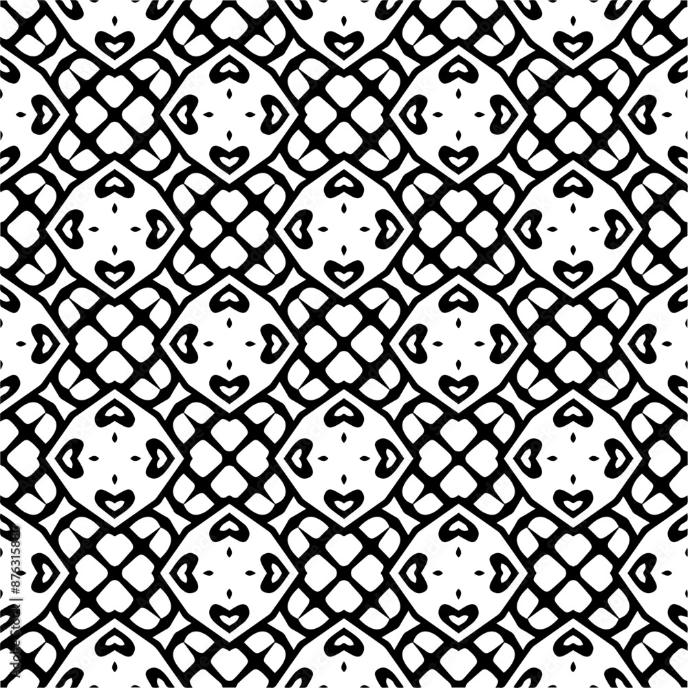 White background with black pattern. Seamless texture for fashion, textile design, on wall paper, wrapping paper, fabrics and home decor. Simple repeat pattern. White background with black pattern. Seamless texture for fashion, textile design, on wall paper, wrapping paper, fabrics and home decor. Simple repeat pattern.