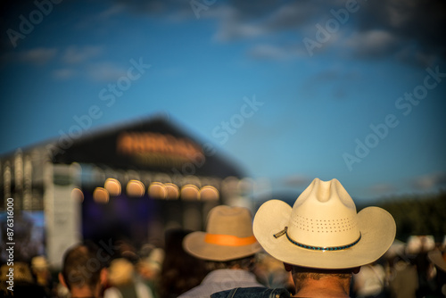 Crowd Enjoying Huercasa Country Festival 2017 in Riaza, Spain