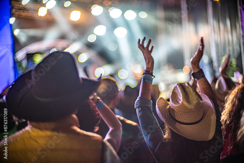 Celebration at Huercasa Country Festival in Riaza, Segovia, Spain