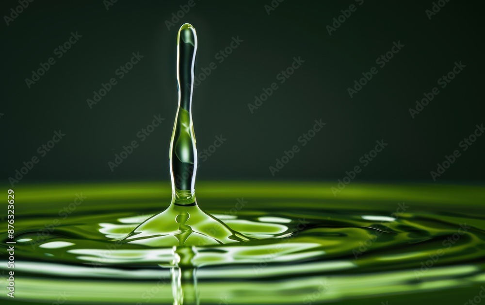 An artistic depiction of a single drop of electric red liquid hitting a smooth surface, creating ripples and dynamic splashes in vivid detail An artistic depiction of a single drop of electric red liquid hitting a smooth surface, creating ripples and dynamic splashes in vivid detail