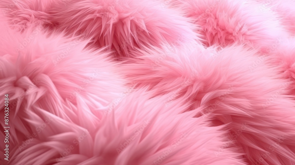 Pink Faux Fur Texture Close-Up Pink Faux Fur Texture Close-Up