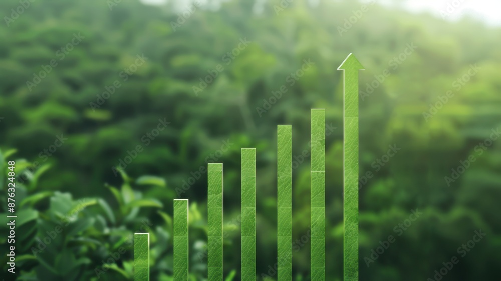 Progress Gradully An elegant green progress bar gradually filling up, overlaid on an ...