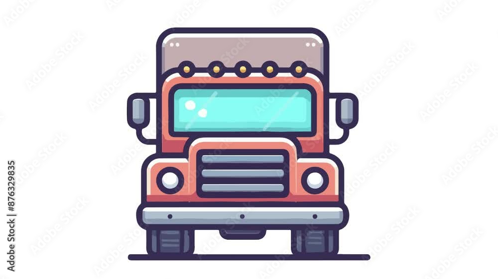 2d truck looping animation with green screen. 2d truck looping animation with green screen.