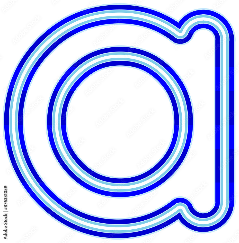 Neon font with luminous bright blue lowercase letters typography design-a Neon font with luminous bright blue lowercase letters typography design-a