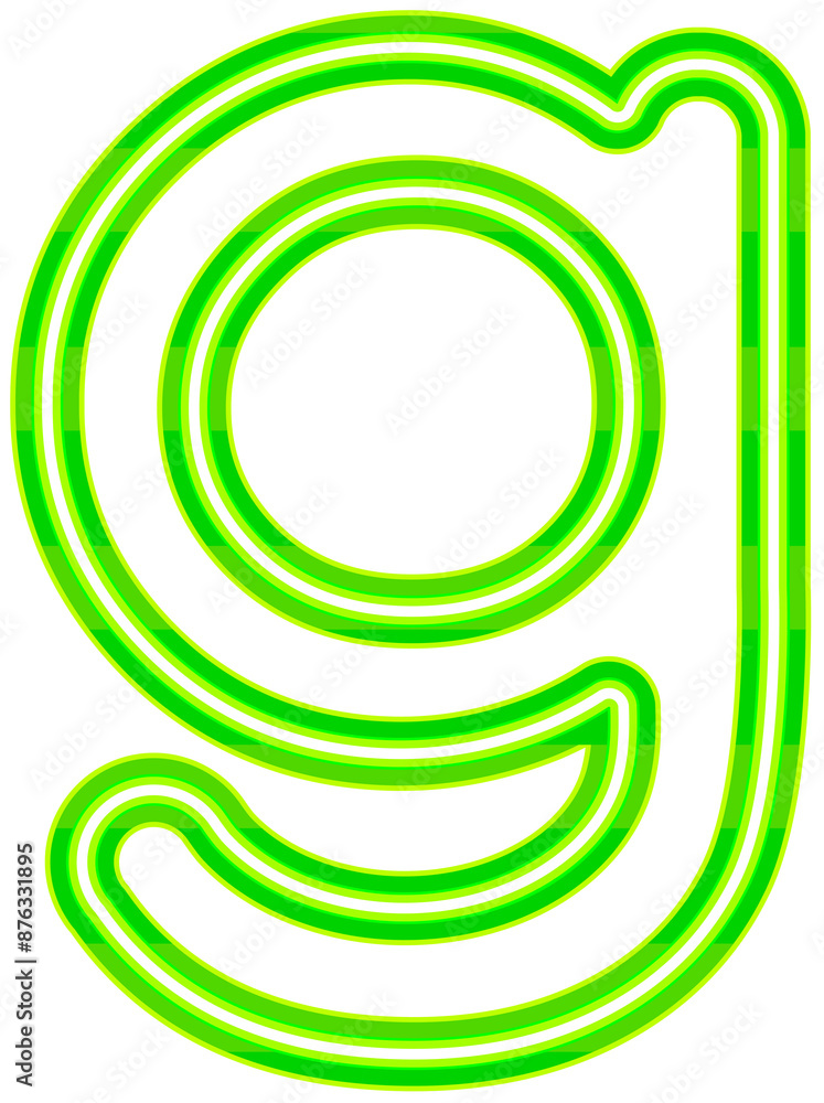 Neon font with luminous bright green lowercase letters typography design-g Neon font with luminous bright green lowercase letters typography design-g