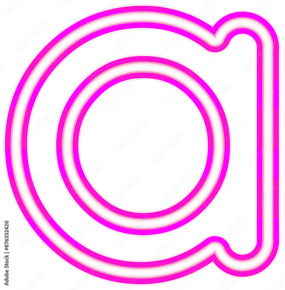Neon font with luminous bright pink lowercase letters typography design-a Neon font with luminous bright pink lowercase letters typography design-a