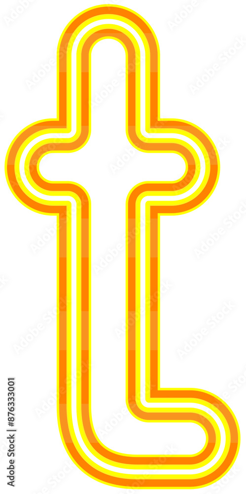 Neon font with luminous bright yellow and orange lowercase letters typography design-t Neon font with luminous bright yellow and orange lowercase letters typography design-t