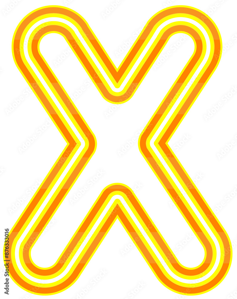 Neon font with luminous bright yellow and orange lowercase letters typography design-x Neon font with luminous bright yellow and orange lowercase letters typography design-x