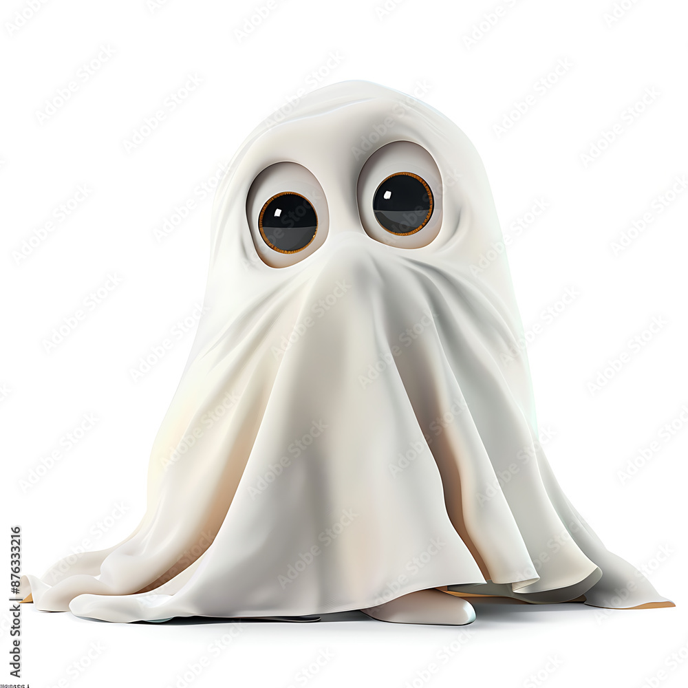 Cute Ghost Boy 3D Illustration Cute Ghost Boy 3D Illustration