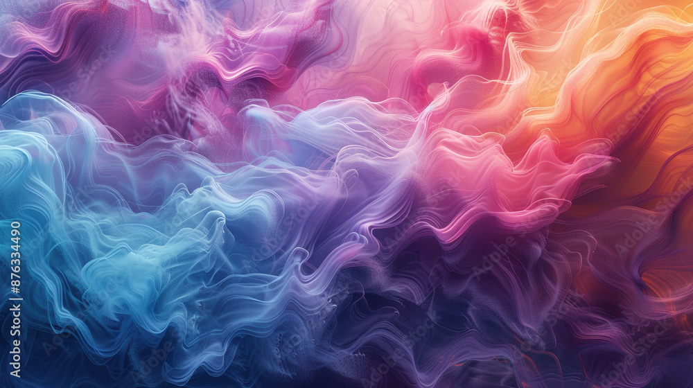 Vibrant Multicolored Abstract Smoke Background Art Vibrant Multicolored Abstract Smoke Background Art