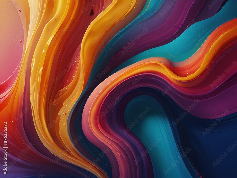 Abstract Colorful Wavy Lines Pattern Abstract Colorful Wavy Lines Pattern