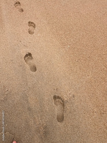 footprints in sand