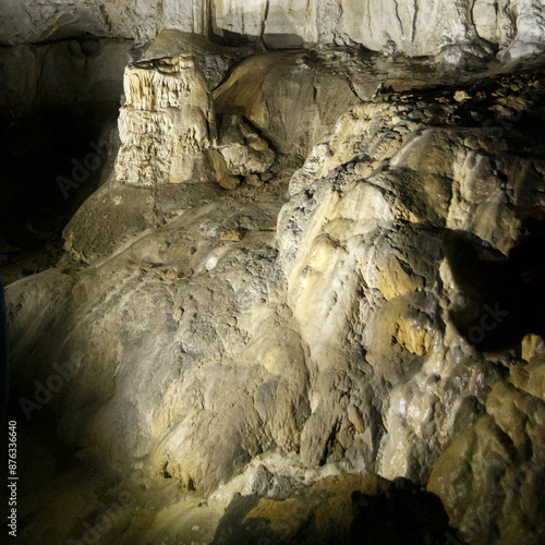 Fotografie A cave stalagmite structure