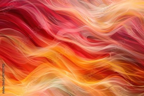 Wallpaper Mural Dynamic abstract fall colors, vivid red, orange, and yellow hues in sweeping patterns ideal for modern wall art, seasonal decorations, and artistic prints Torontodigital.ca