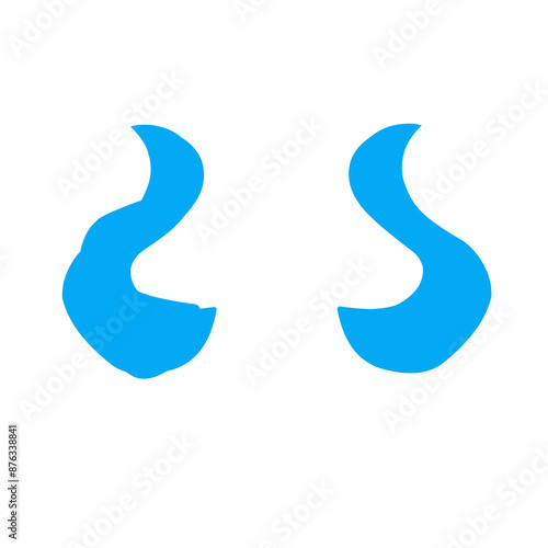 Devil horn logo Vector icon