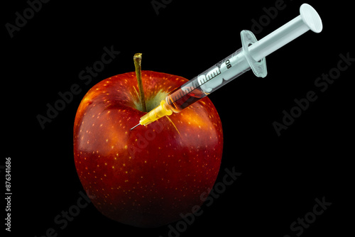 Red apple healthy food genetically modified GMO
