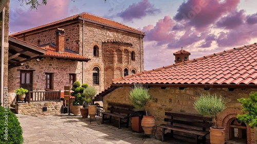 Meteora Monastery, Greece. UNESCO World Heritage Site