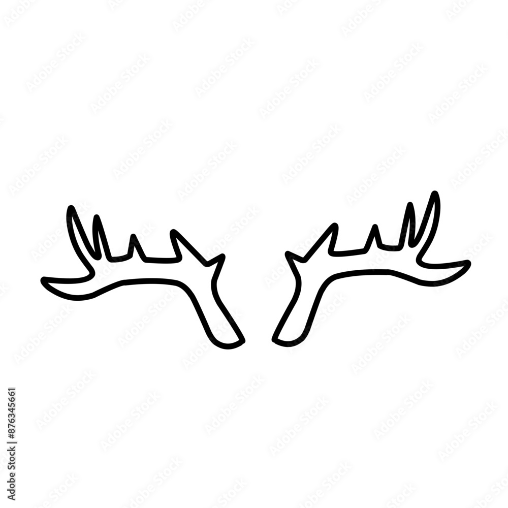 Horn thin line icon Horn thin line icon