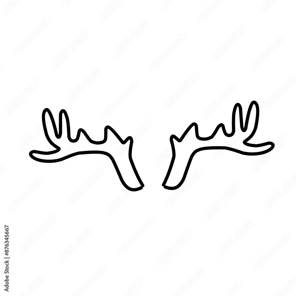 Obraz premium Horn thin line icon