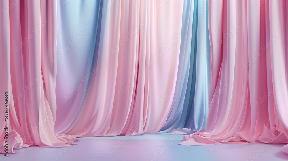 a high-fashion pastel background with soft textures and elegant drapery, perfect for presenting couture fashion. a high-fashion pastel background with soft textures and elegant drapery, perfect for presenting couture fashion.