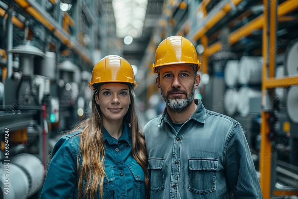 Industrial Project Managers in Modern Factory Industrial Project Managers in Modern Factory