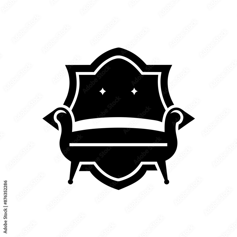 Furniture logo icon vector art illustration Furniture logo icon vector art illustration