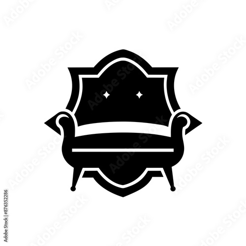 Furniture logo icon vector art illustration