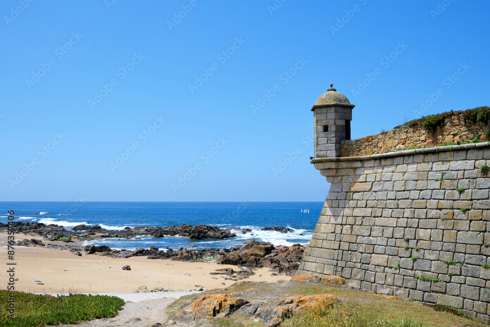 Fort of Sao Francisco Xavier, medieval fortress on Atlantic coast near Porto, Portugal. Fort of Sao Francisco Xavier, medieval fortress on Atlantic coast near Porto, Portugal.