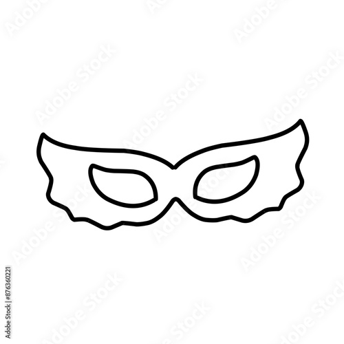 outline carnival masks