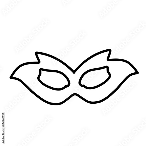 outline carnival masks