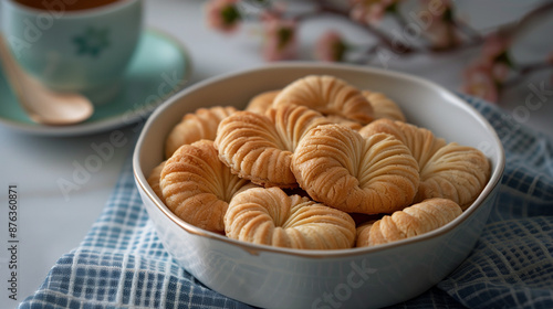 cup of coffee and cookies