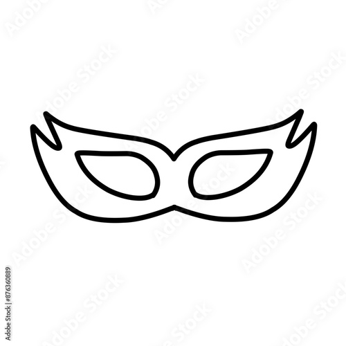 outline carnival masks