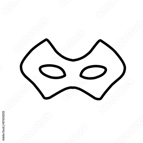 outline carnival masks