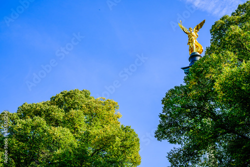 famous friedensengel - angel of peace - in munich photo