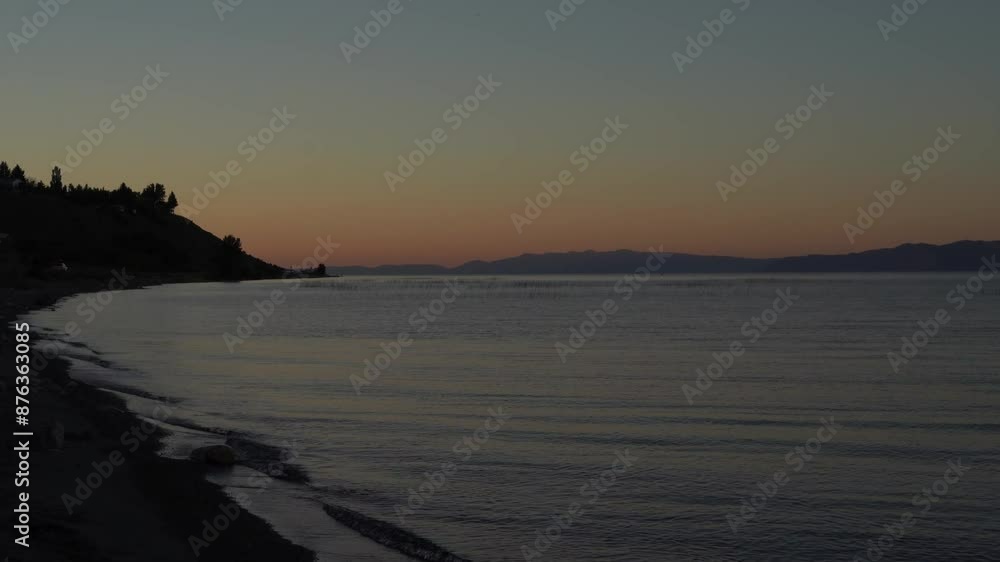 Sunset Over Bear Lake Idaho Utah