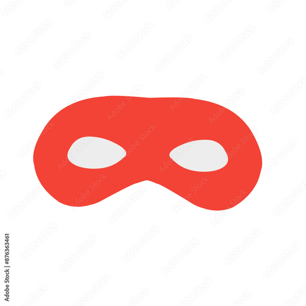 Carnival mask red silhouettes vector Carnival mask red silhouettes vector