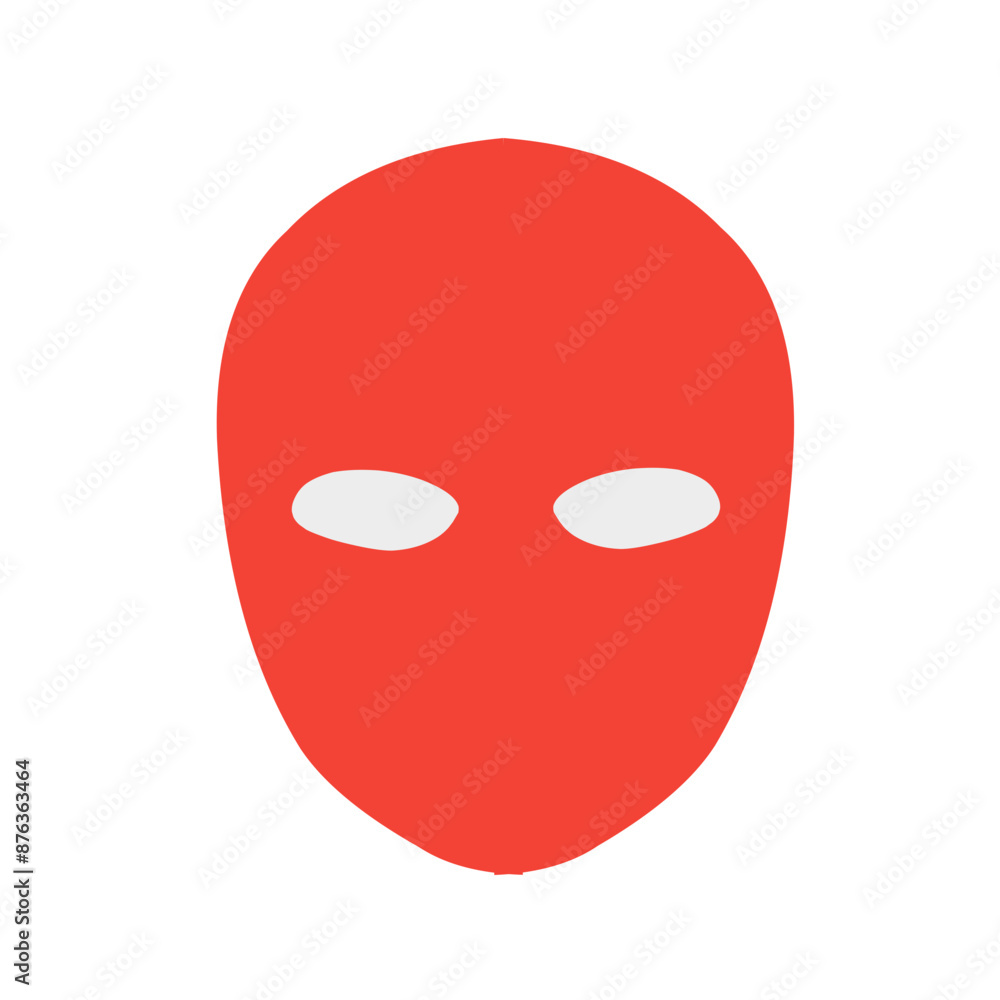 Carnival mask red silhouettes vector Carnival mask red silhouettes vector
