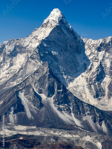 Obraz na płótnie Mount ama dablam northface in himalayas