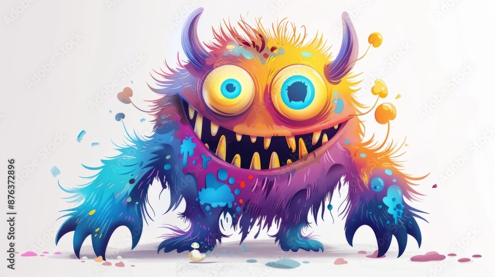 Funny 3D monster character Funny 3D monster character