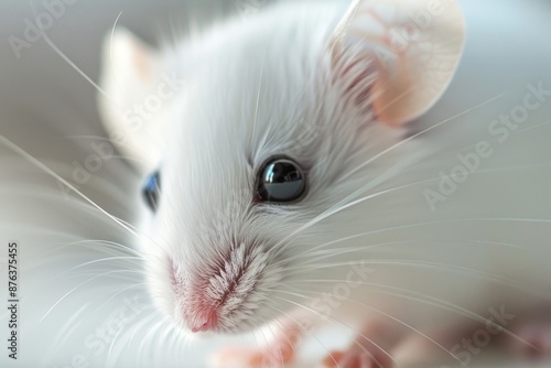 close-up portrait of a funny mouse
