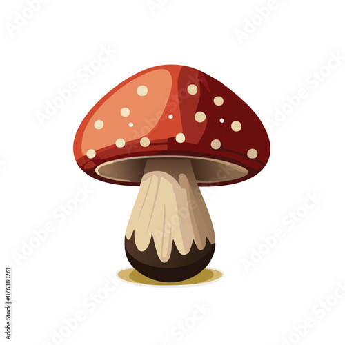 Illustration of Diverse Mushroom Species