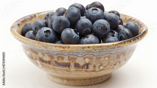 Wallpaper Mural Fresh Blueberries: Juicy blueberries arranged in a small bowl, adding a burst of color and freshness. Torontodigital.ca