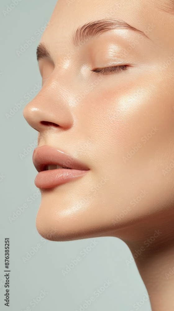 Contour with tissue booster and healthy dermis, realistic, detailed and glowing Contour with tissue booster and healthy dermis, realistic, detailed and glowing