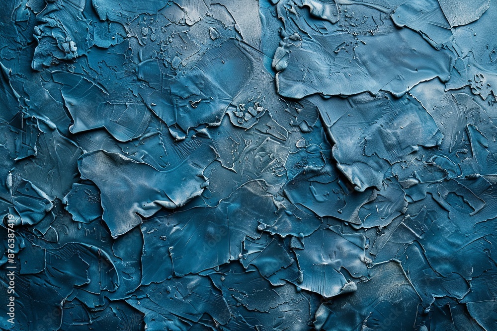 Blue textured concrete background created with Generative AI Blue textured concrete background created with Generative AI