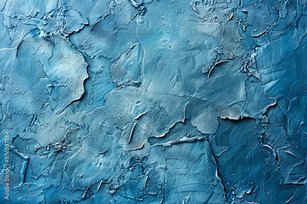 Blue textured concrete background created with Generative AI Blue textured concrete background created with Generative AI