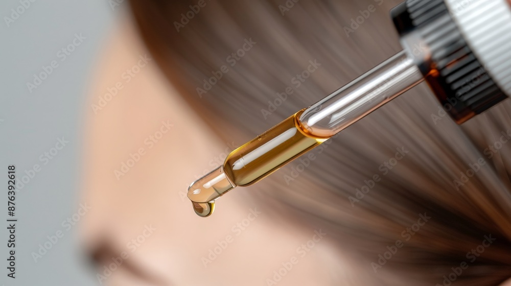 Naklejka premium Hairline elixir hydrator, realistic, high key, soft focus