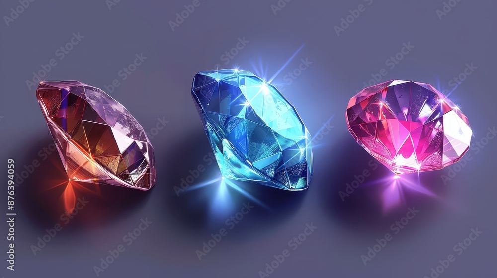 Diamond illustration. Beautiful diamond concept Diamond illustration. Beautiful diamond concept