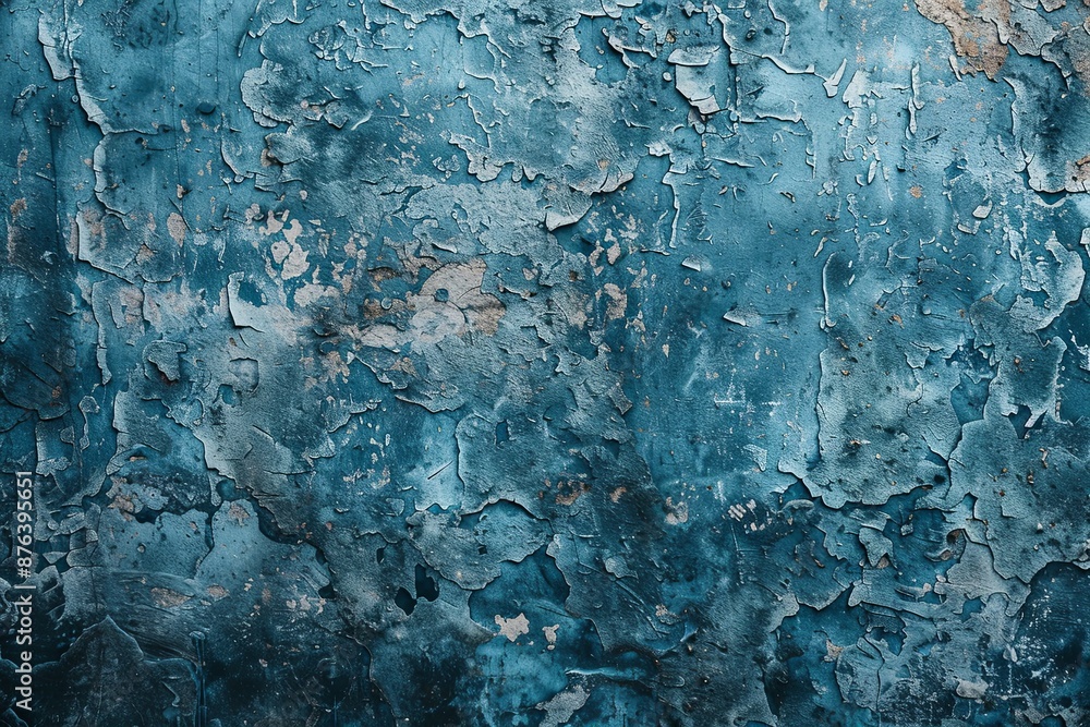 Blue textured concrete background created with Generative AI Blue textured concrete background created with Generative AI